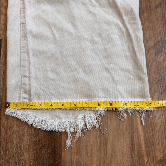 Free People We The Free Old West Slouchy Wide Leg Soft Jeans, Cream, size 27 - Picture 13 of 16